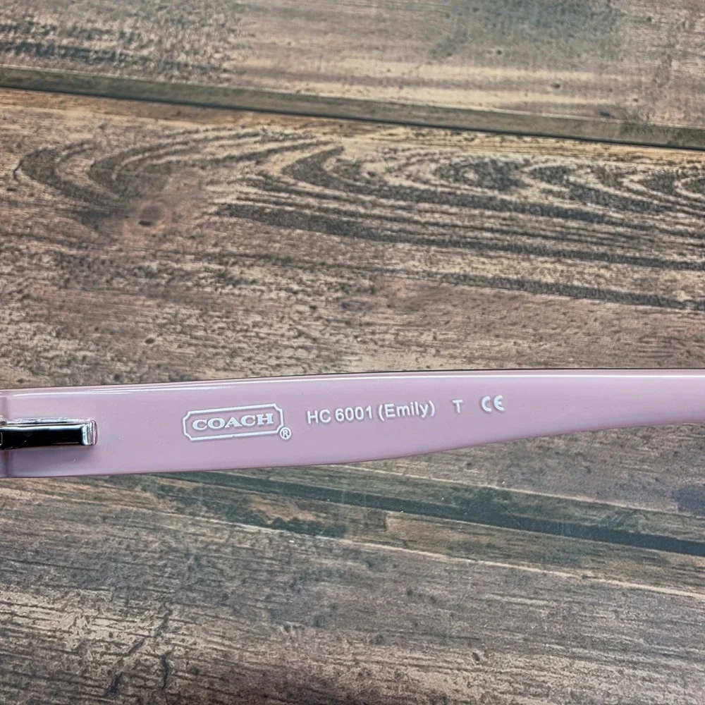 Coach HC 6001 Emily Black Pink Signature C Logo Eyeglasses Frames 50-15-135